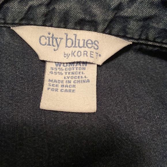 City Blues by Koret Embroidered Lightweight VTG Jean Jacket Size 24W Plus Size - Picture 7 of 8